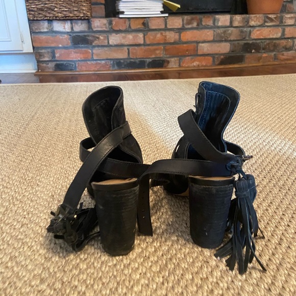 Sam Edelman Black Fringe Heels - Picture 8 of 14